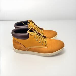 Timberland Mens Groveton 9463B Tan Lace Up Round Toe Ankle Chukka Boots Size 11